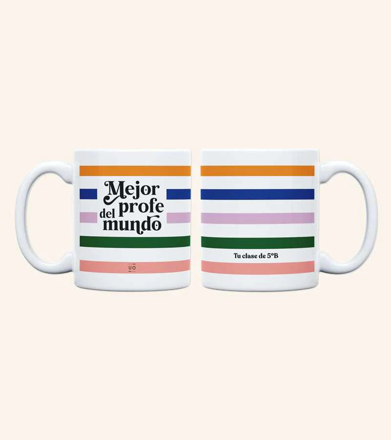 Taza "MEJOR PROFE DEL MUNDO"