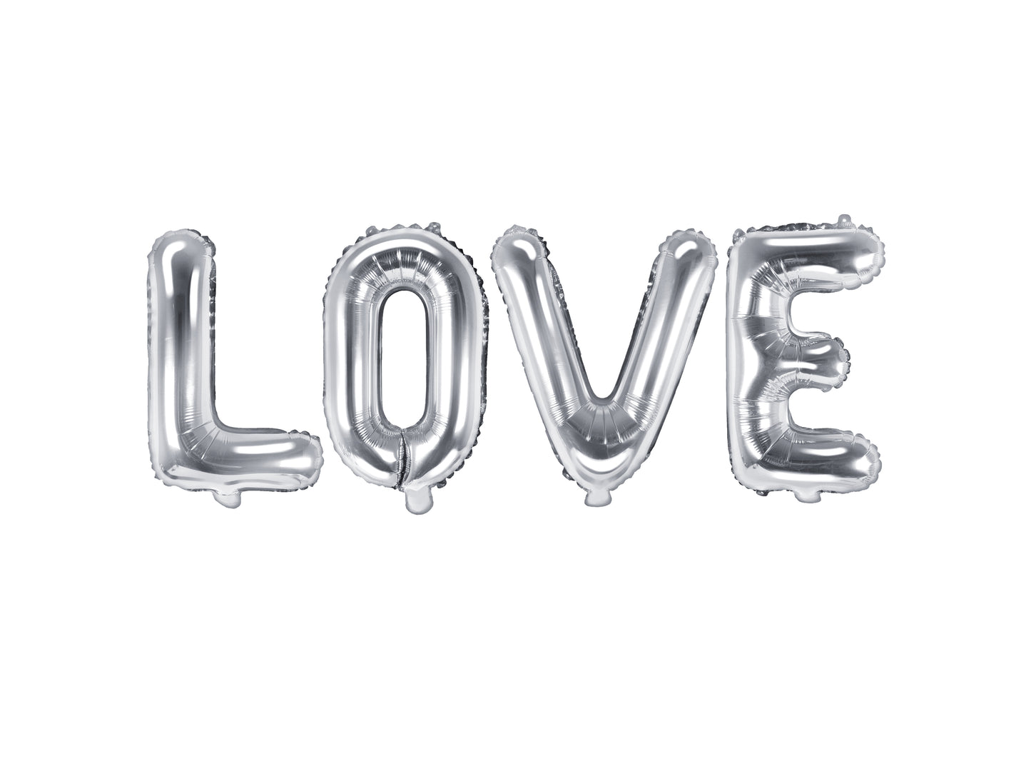 Globo foil LOVE plata