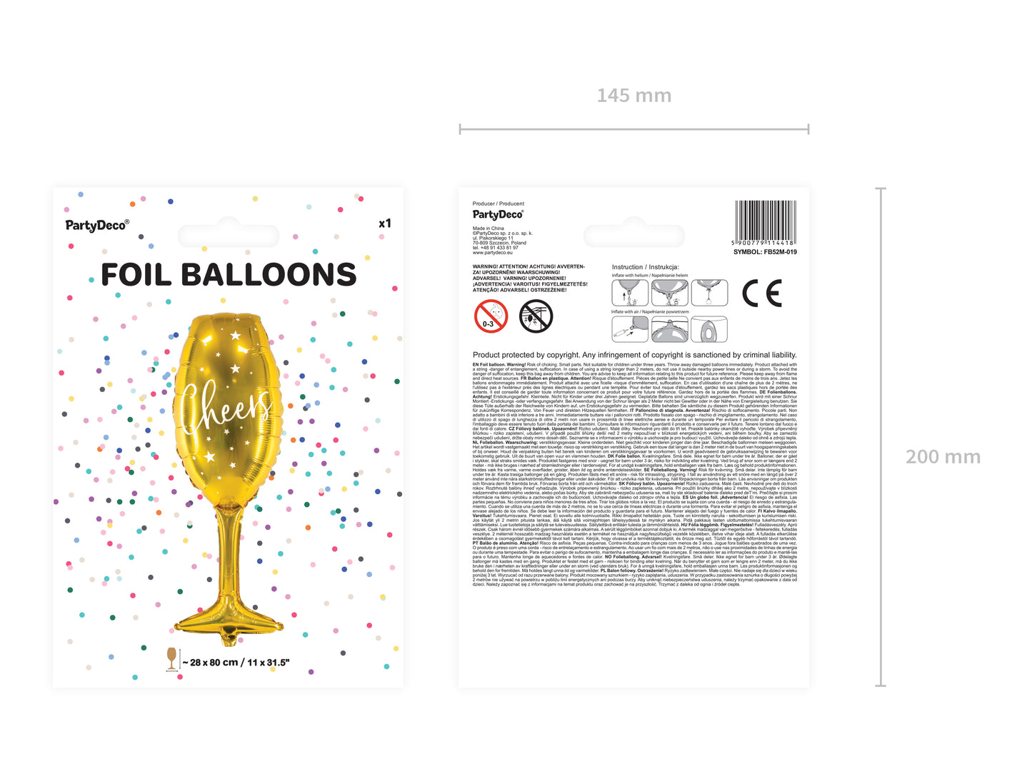 Globo foil COPA CHEERS