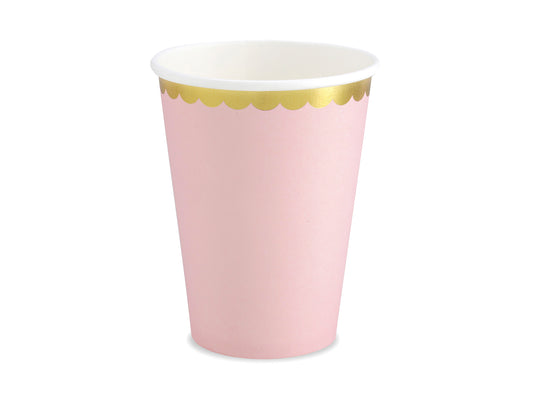 Vaso rosa dorado