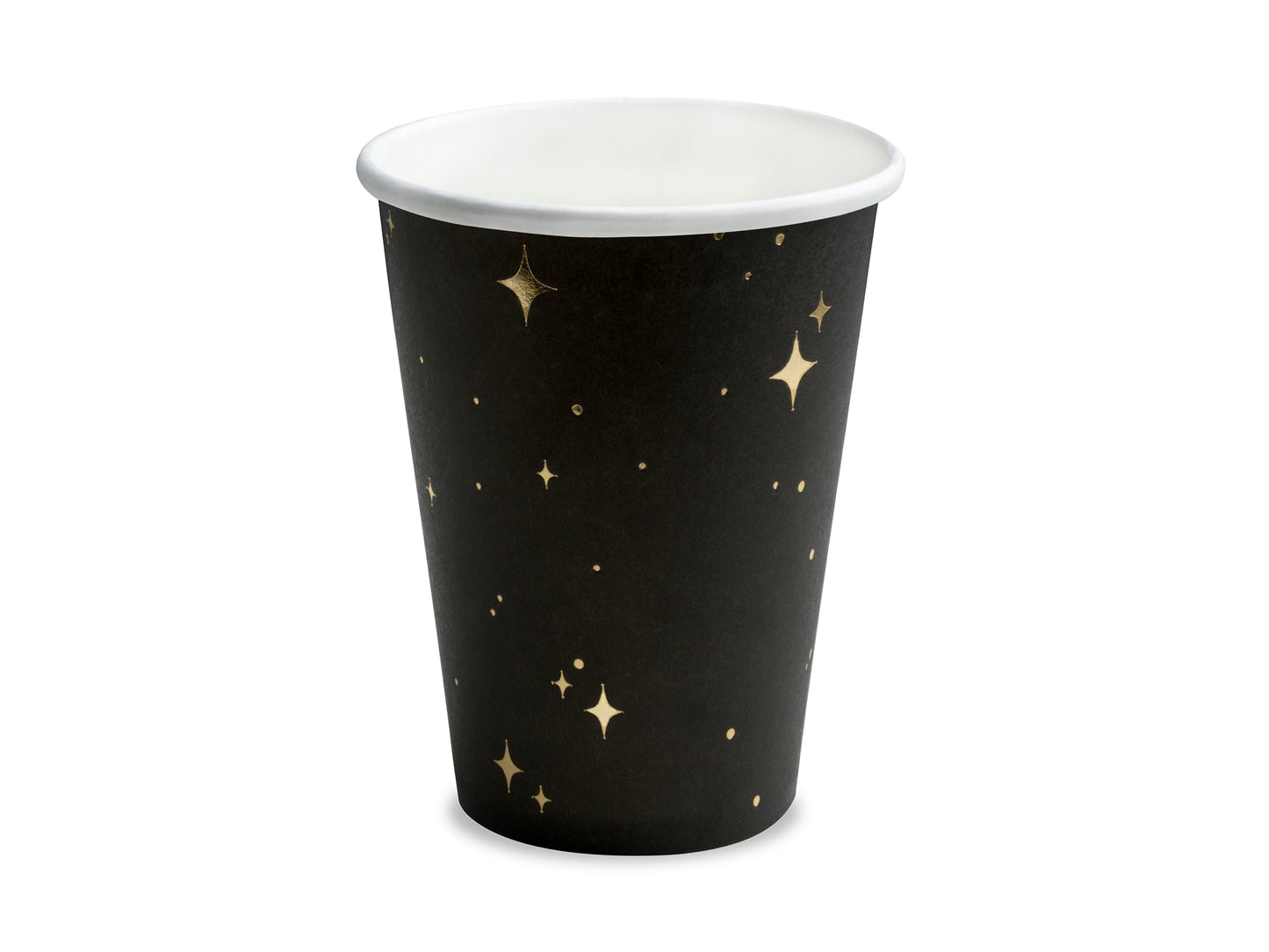 Vaso negro estrellas