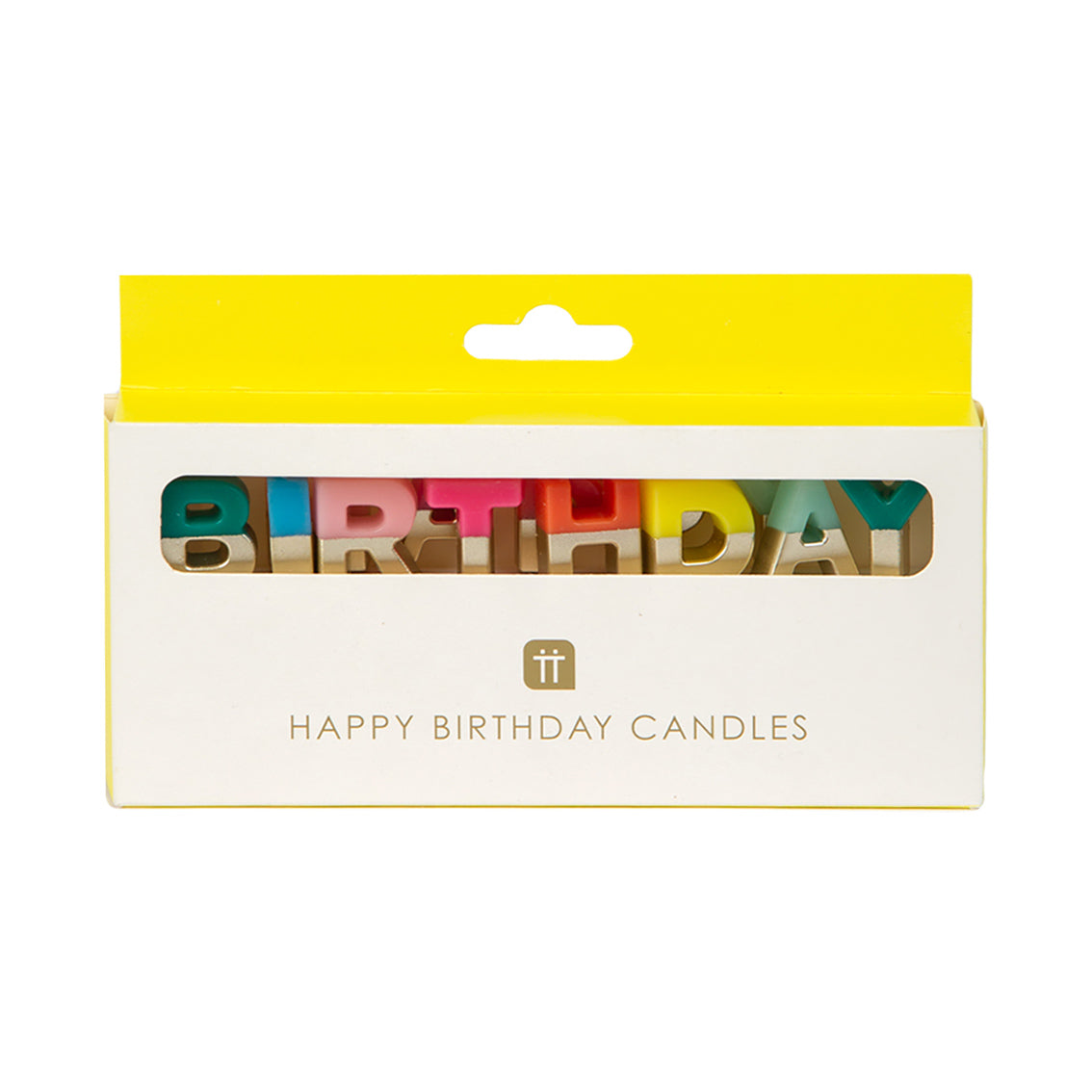 Velas Happy Birthday multicolor