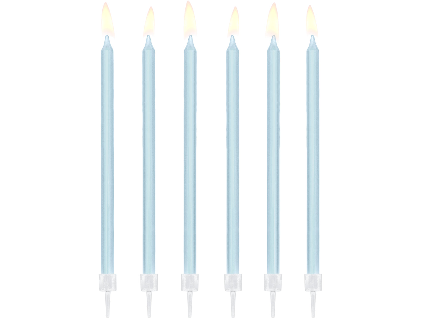 Velas largas azules basic