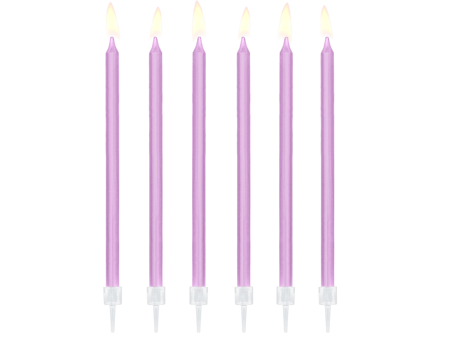 Velas largas violeta basic