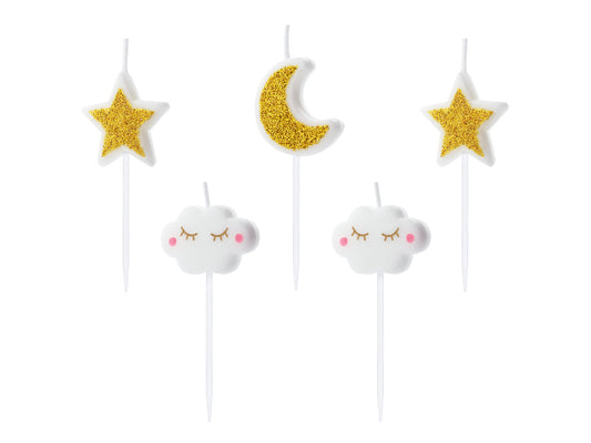 Set velas nubes y estrellas