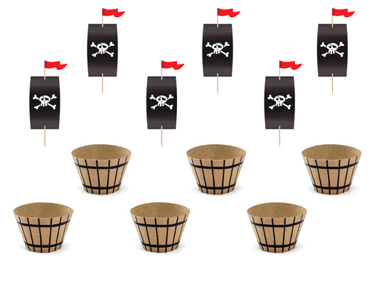 Cupcake kit piratas