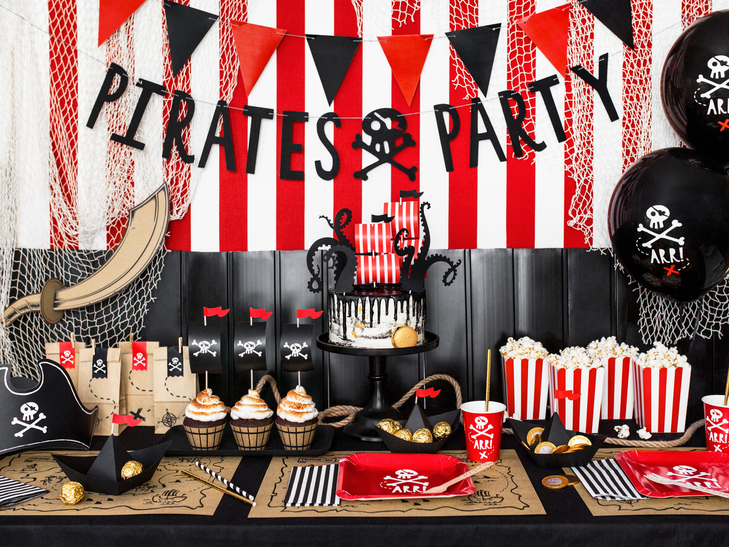 Cupcake kit piratas