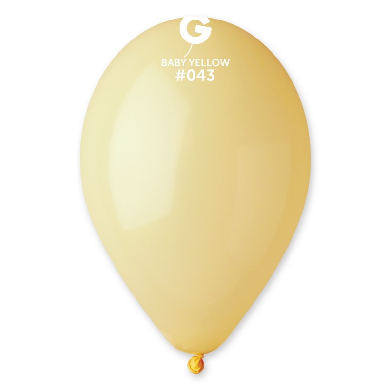 Globo látex amarillo claro #043