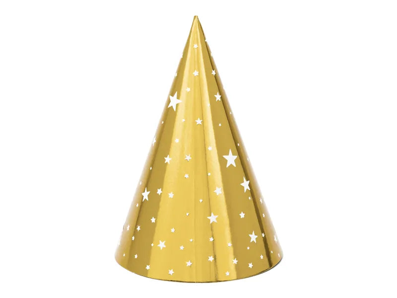 Gorro dorado estrellas