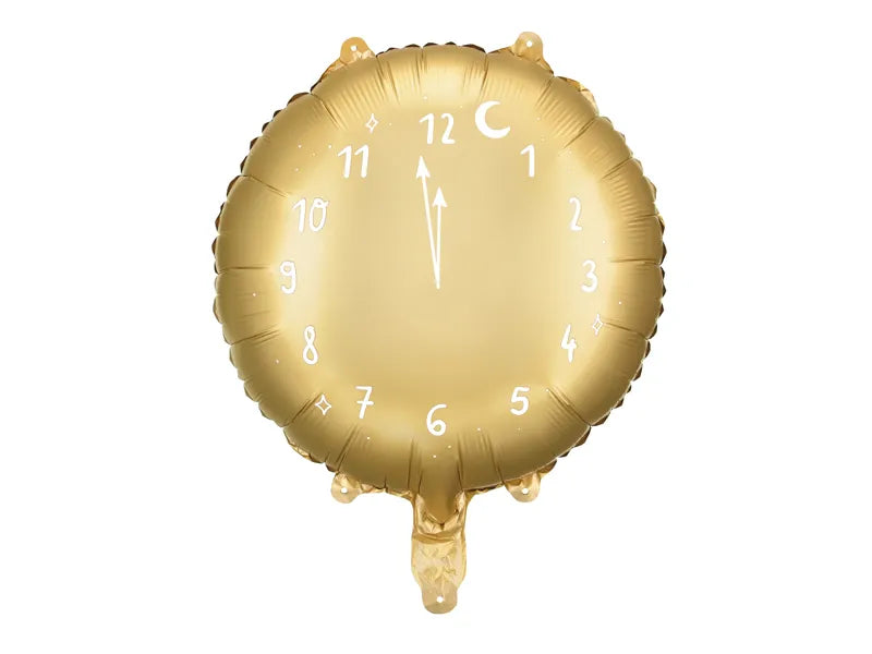 Globo foil reloj oro