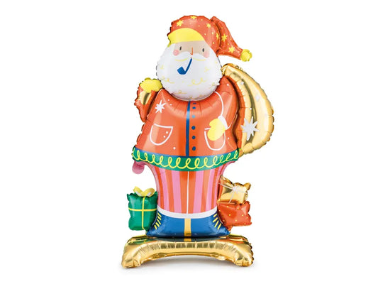 Globo foil standing Santa