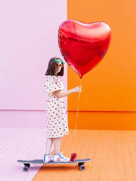 Globo foil CORAZÓN ROJO