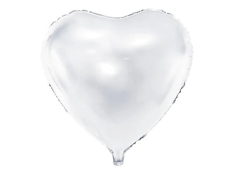 Globo foil corazón BLANCO