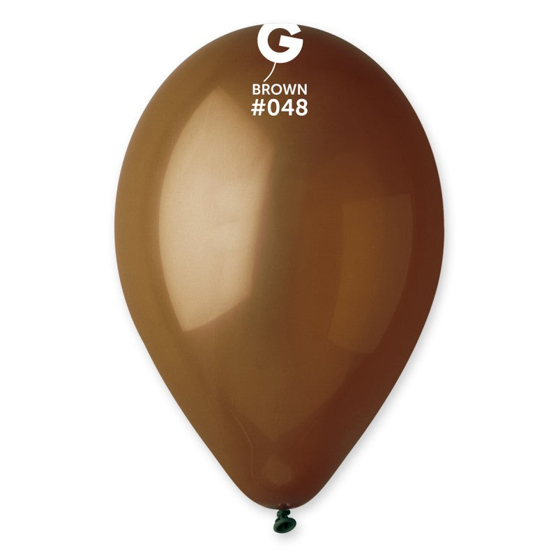 Globo látex marrón chocolate #048