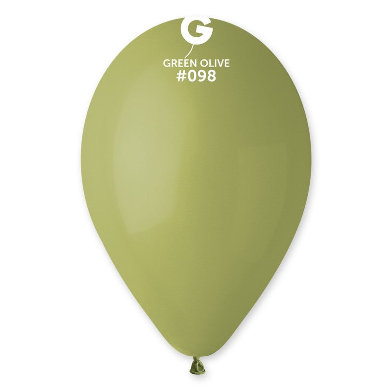 Globo látex verde oliva #098