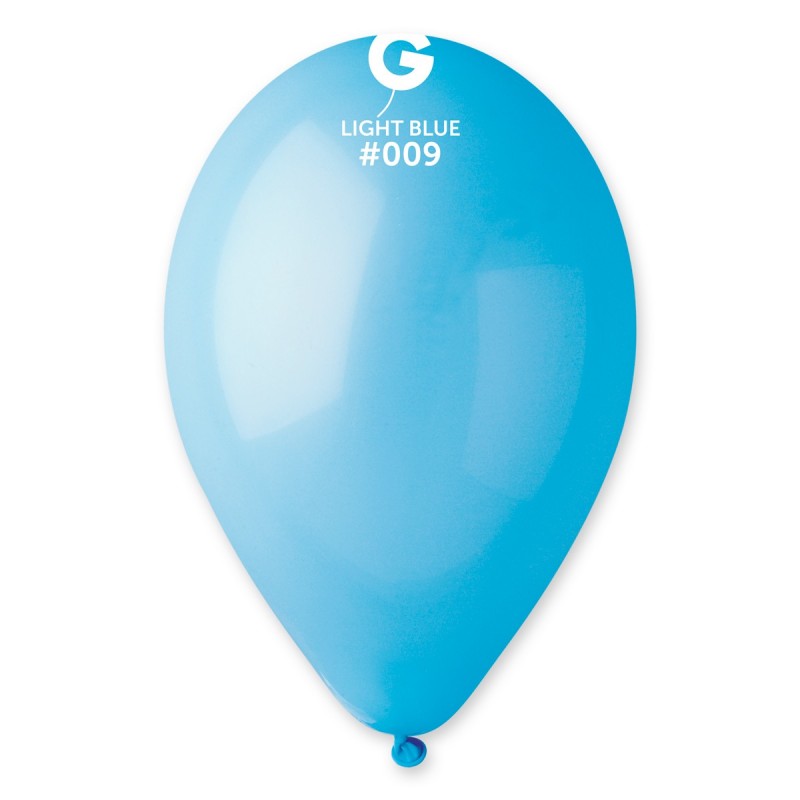 Globo látex azul claro #009