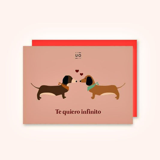 Tarjeta "TE QUIERO INFINITO"