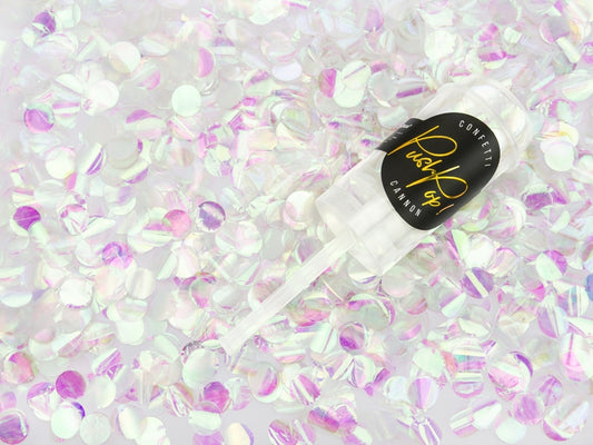 Push pop confetti iridiscente