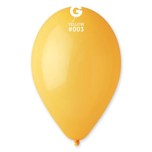 Globo látex amarillo mostaza #003